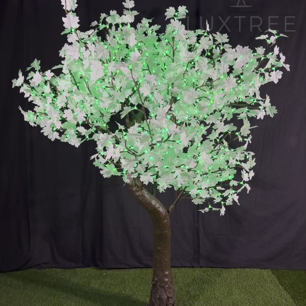 2m White Leaf LED Maple Tree