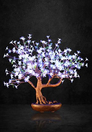 80cm Tabletop LED Bonsai Cherry Blossom Tree