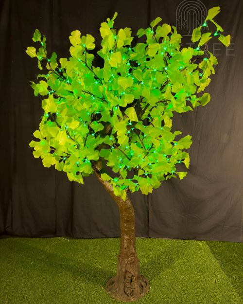 2m LED Green Leaf Ginkgo Tree